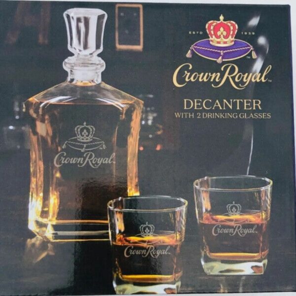 Crown Royal decanter set